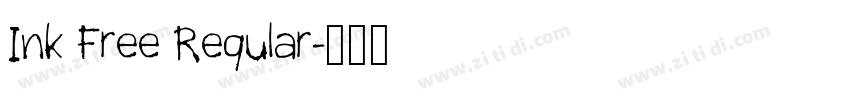 Ink Free Regular字体转换
